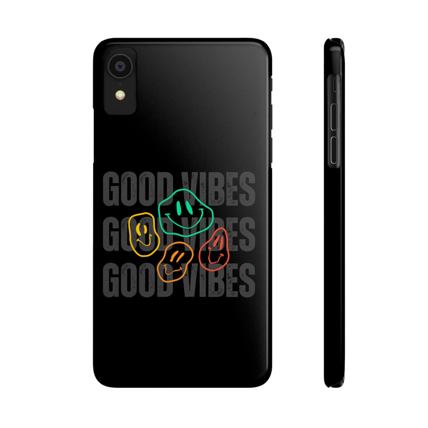 Good Vibes Smiley Faces Slim Phone Case, Case-Mate