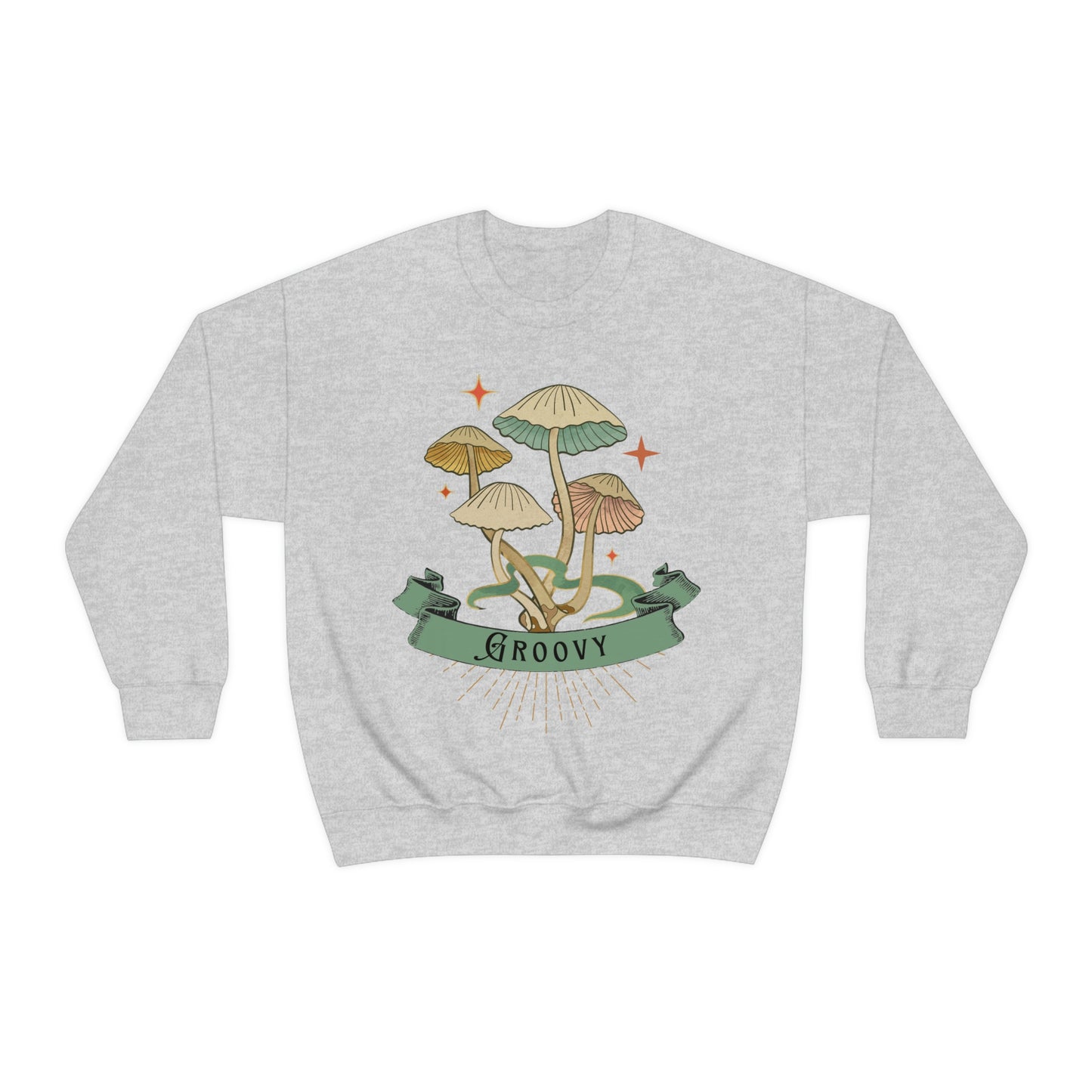 Groovy Shrooms Unisex Heavy Blend™ Crewneck Sweatshirt