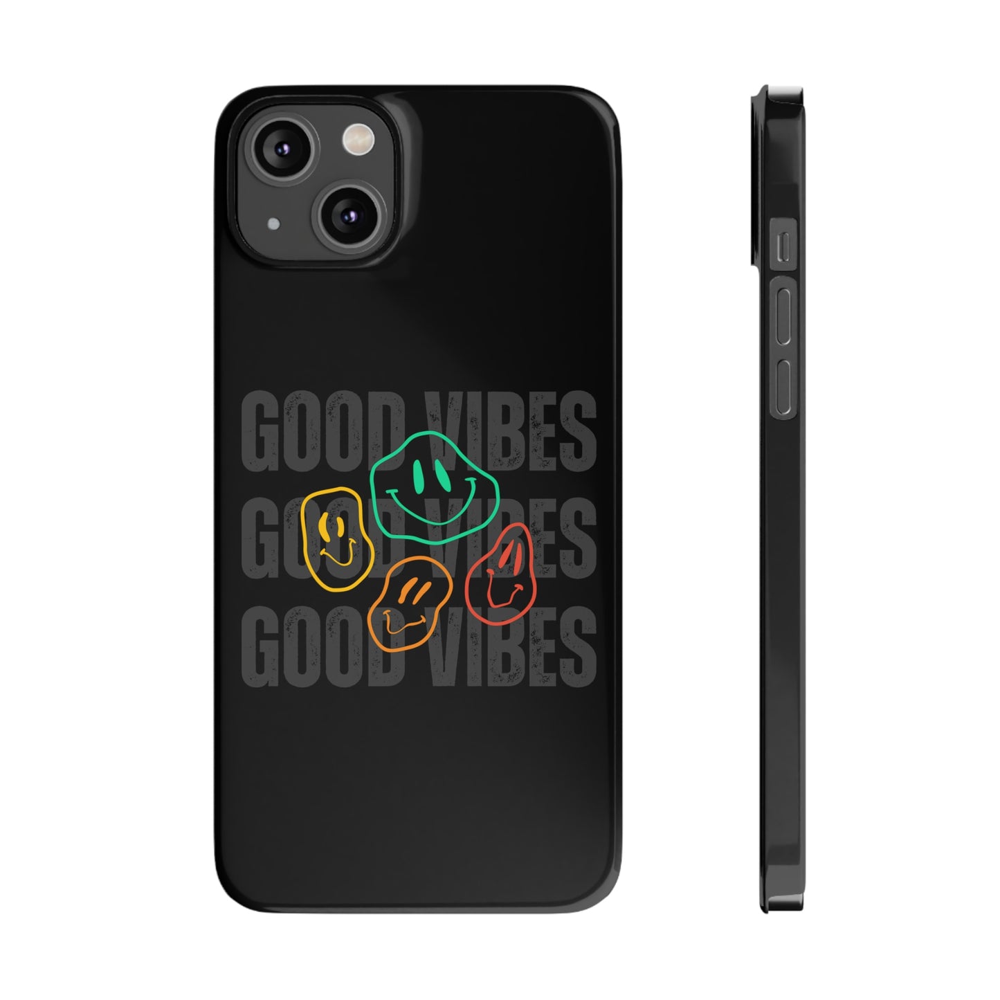 Good Vibes Smiley Faces Slim Phone Case, Case-Mate