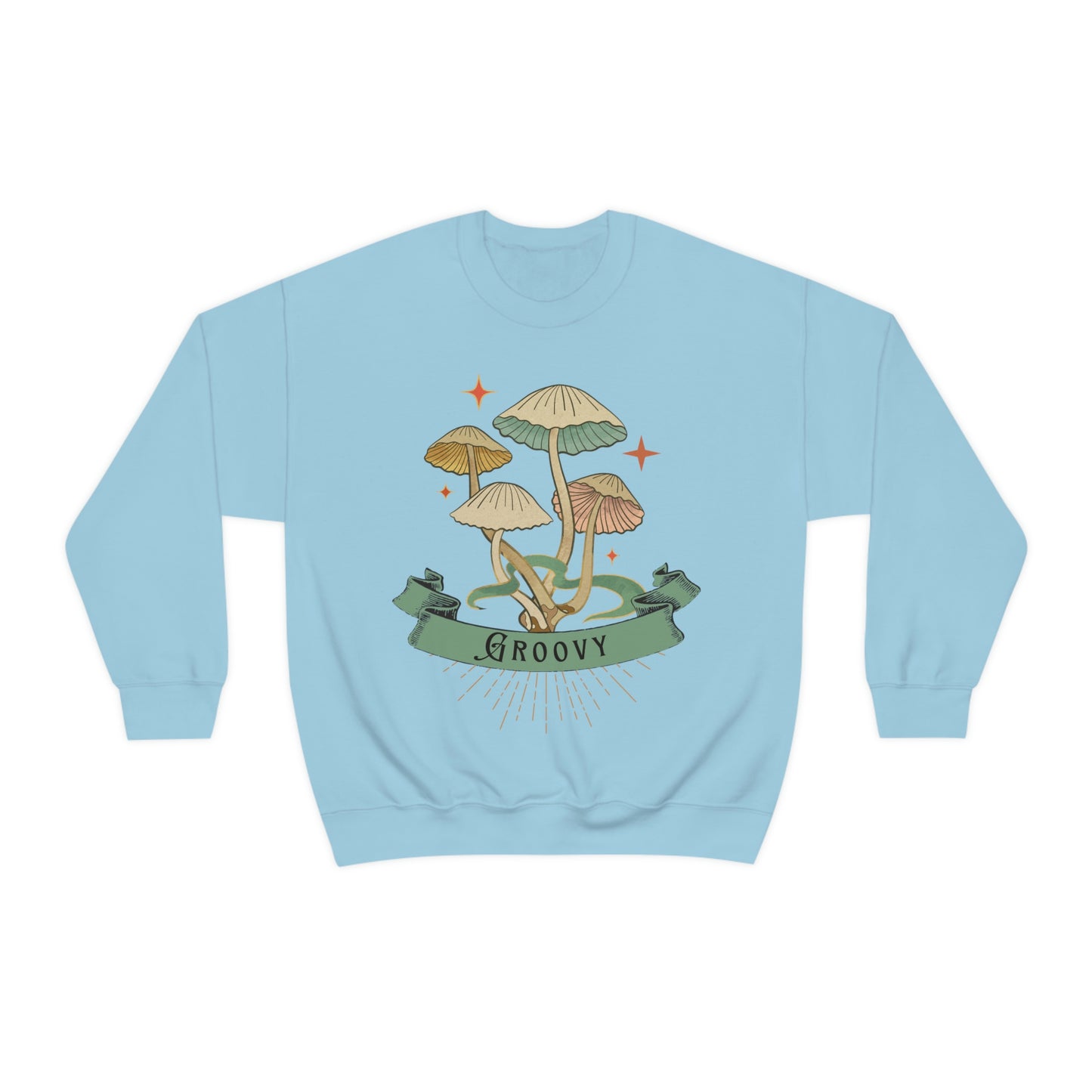Groovy Shrooms Unisex Heavy Blend™ Crewneck Sweatshirt