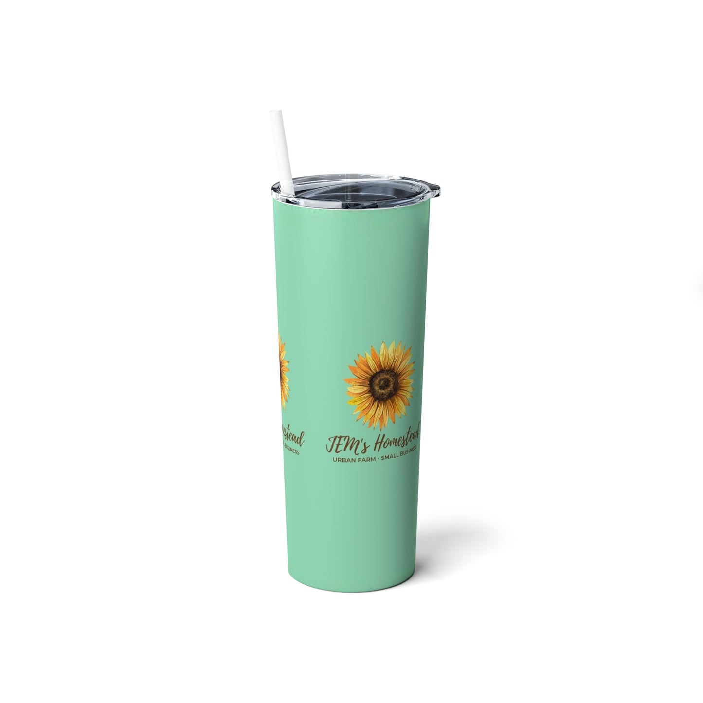 JEM's Homestead Skinny Steel Tumbler with Straw, 20oz