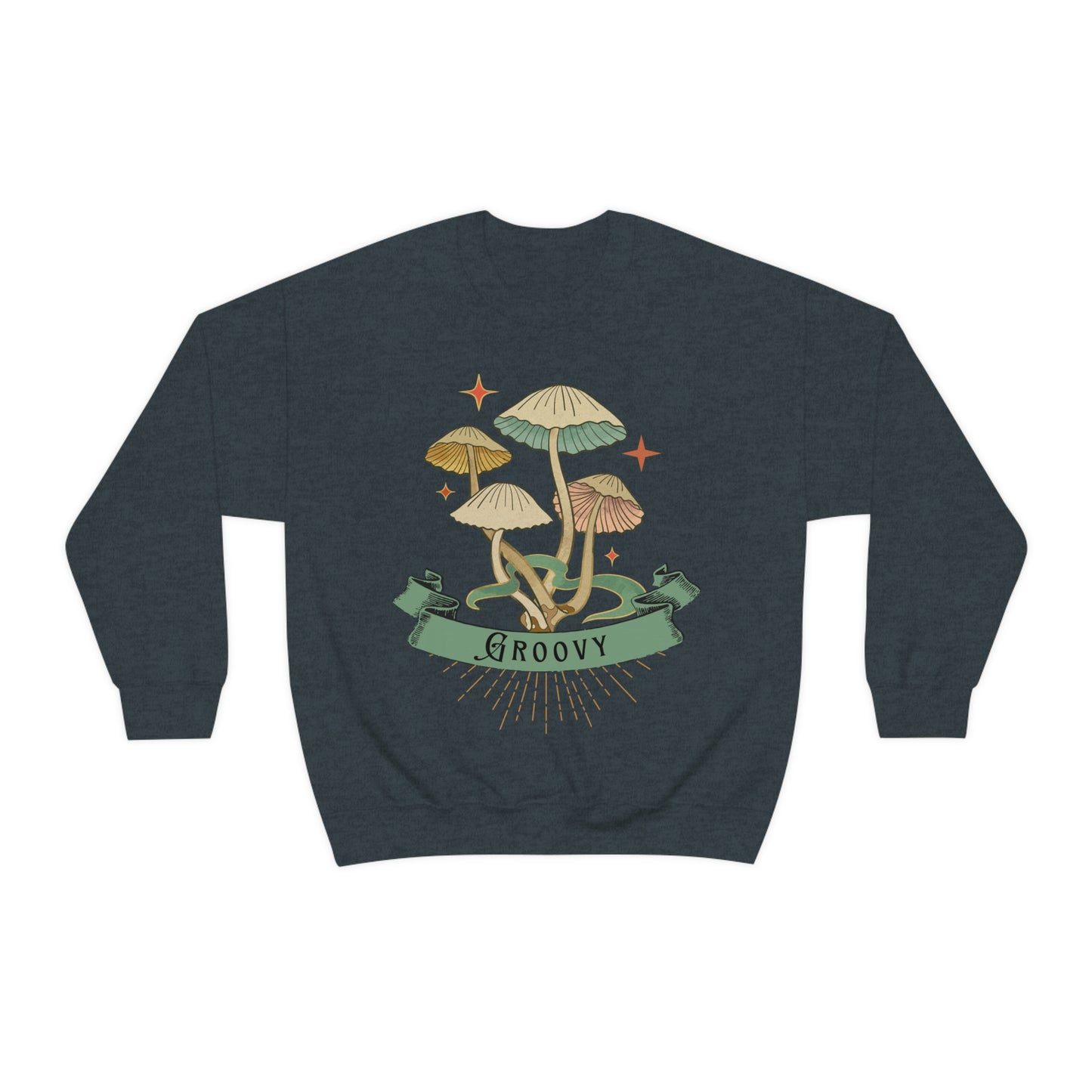 Groovy Shrooms Unisex Heavy Blend™ Crewneck Sweatshirt