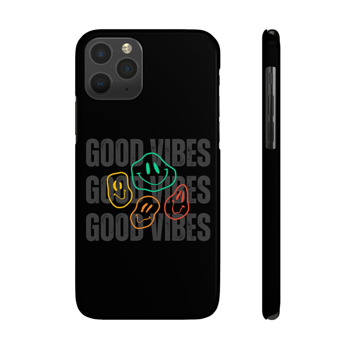 Good Vibes Smiley Faces Slim Phone Case, Case-Mate