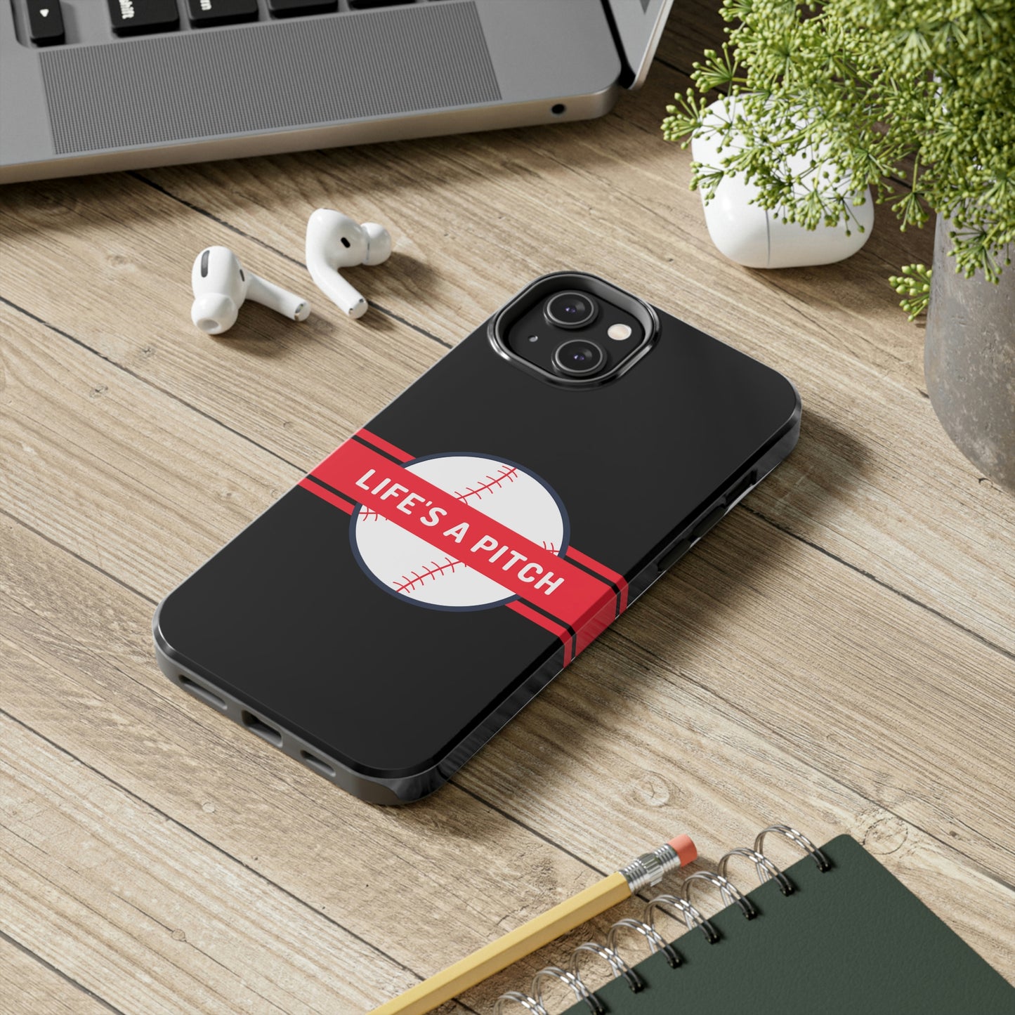 Life's a Pitch iPhone 14 Tough Phone Cases, Case-Mate