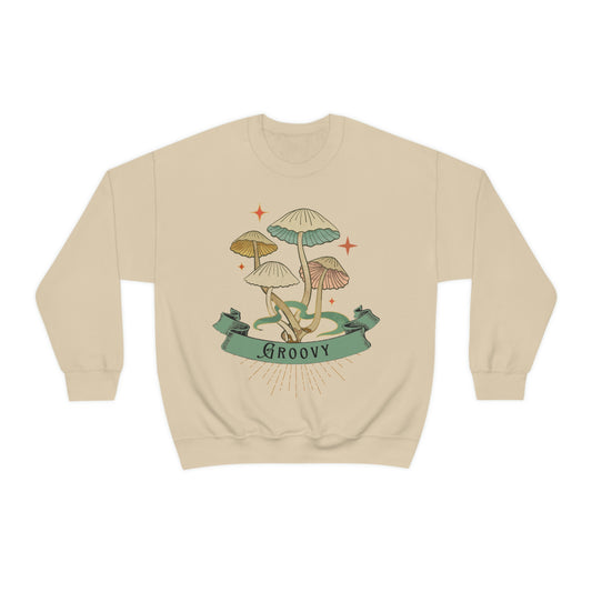 Groovy Shrooms Unisex Heavy Blend™ Crewneck Sweatshirt
