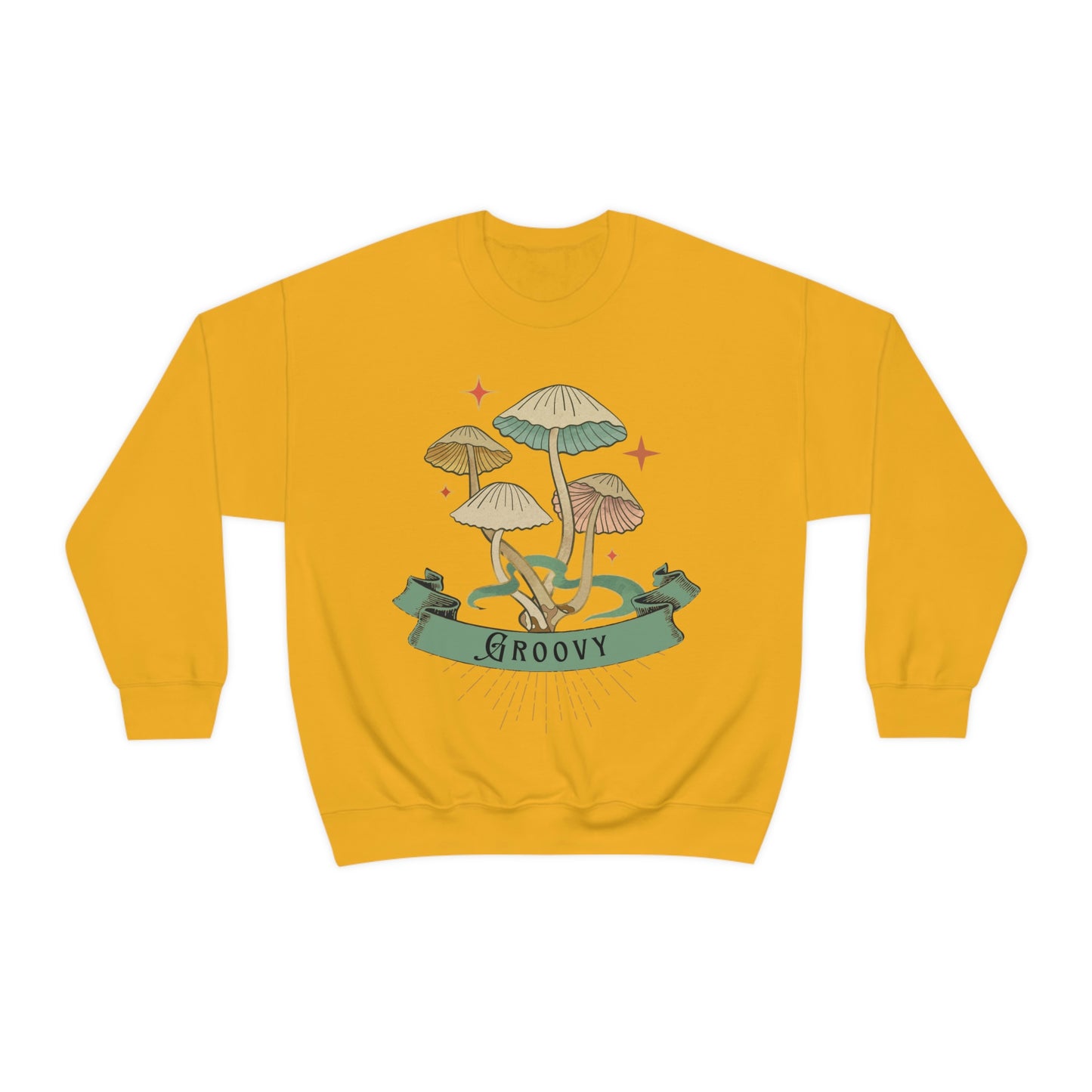 Groovy Shrooms Unisex Heavy Blend™ Crewneck Sweatshirt