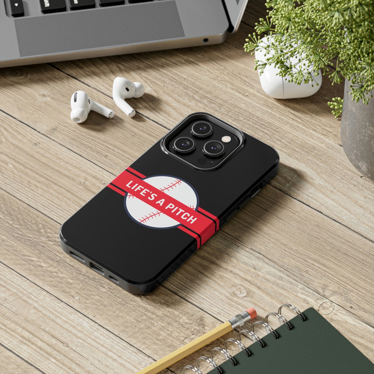 Life's a Pitch iPhone 14 Tough Phone Cases, Case-Mate
