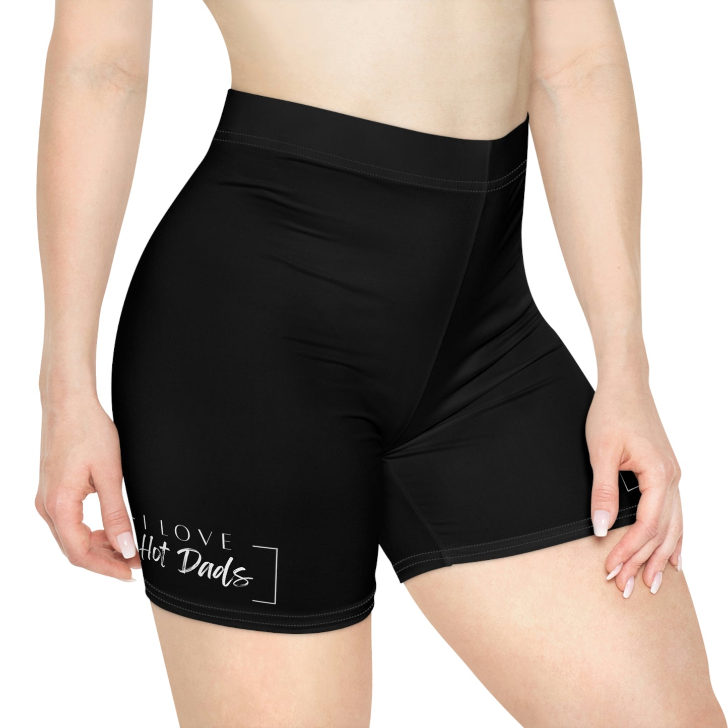 I Love Hot Dads Women's Biker Shorts