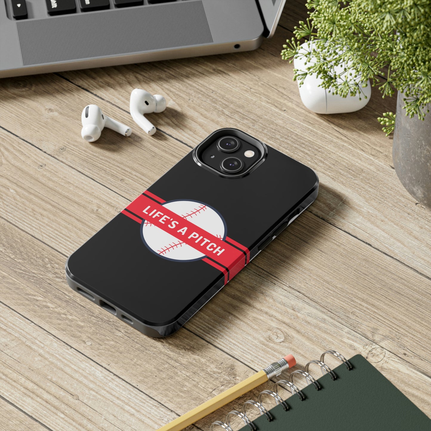 Life's a Pitch iPhone 14 Tough Phone Cases, Case-Mate