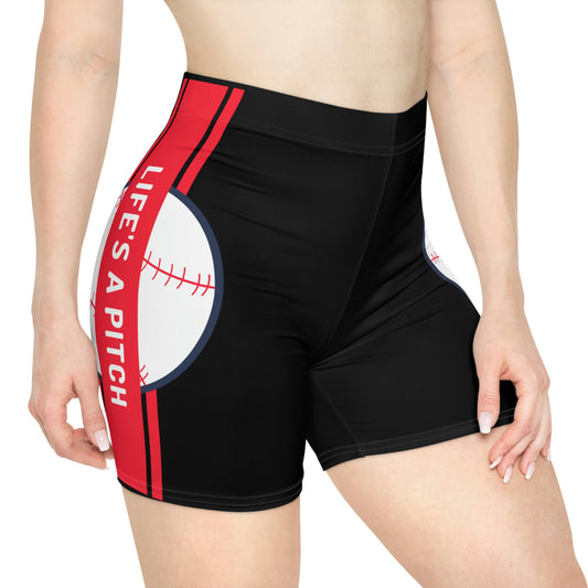 Life's a Pitch Women's Biker Shorts