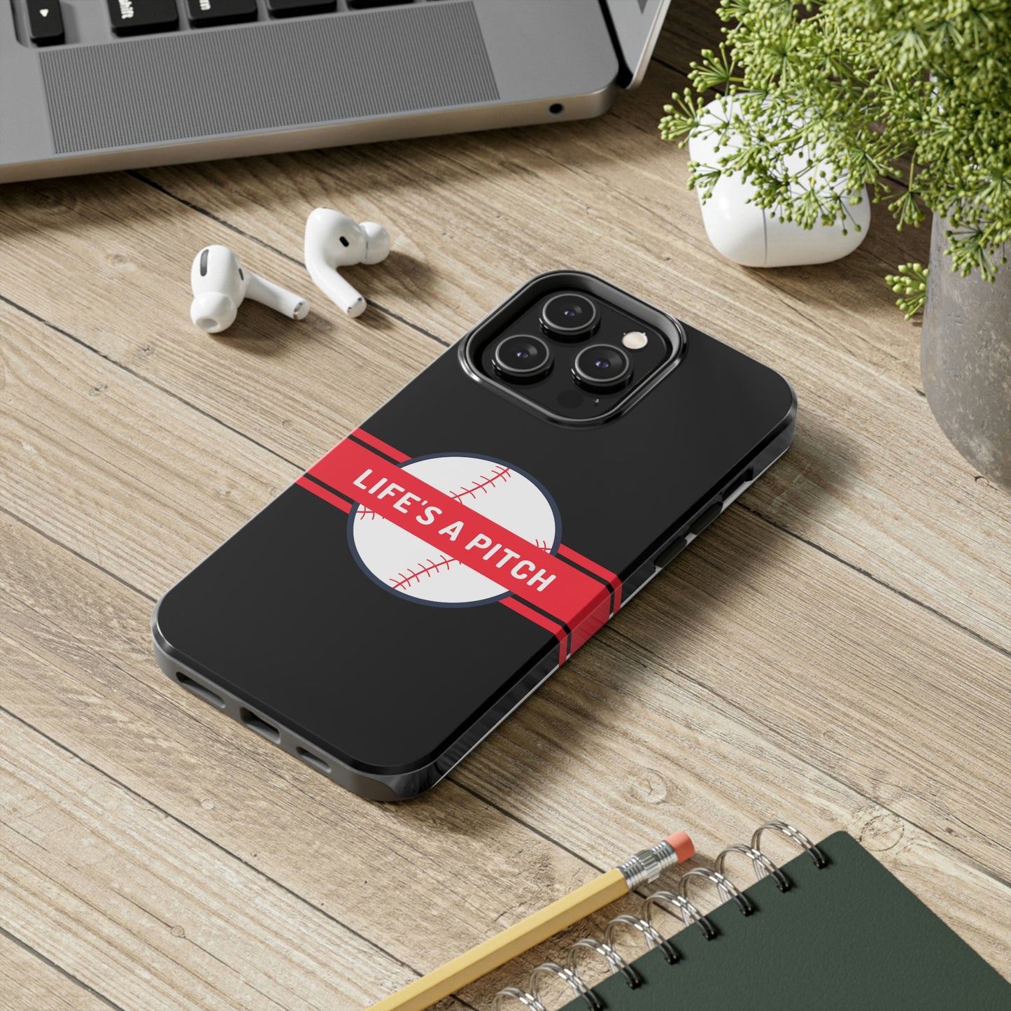 Life's a Pitch iPhone 14 Tough Phone Cases, Case-Mate