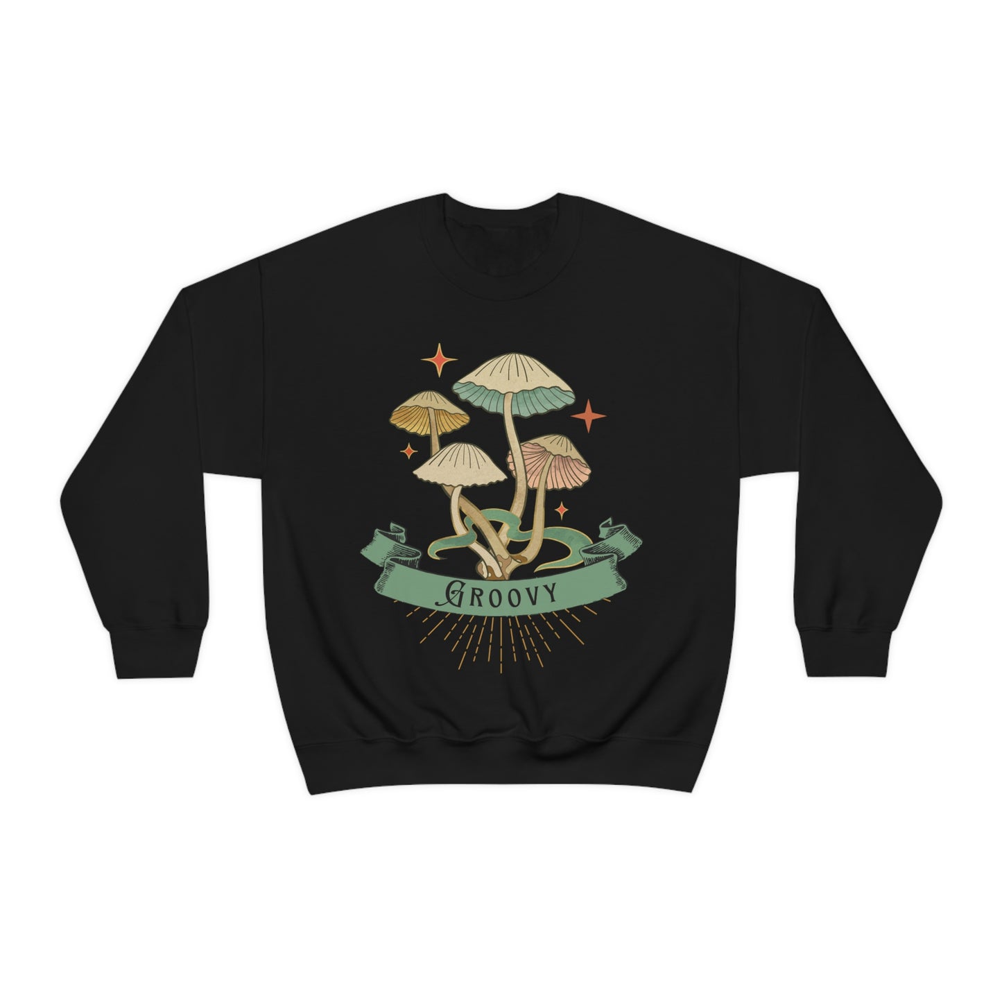 Groovy Shrooms Unisex Heavy Blend™ Crewneck Sweatshirt